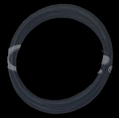 ALAMBRE LISO ALUMINIO X 5MT NEGRO