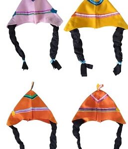 GORRO COYA PAÑO NENA CON TRENZA CROSTI