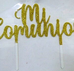 ADORNO PINCHE PLASTICO FRASE MI COMUNION