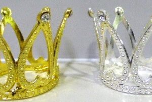 CORONA METAL MINI 3CM CON PIEDRAS