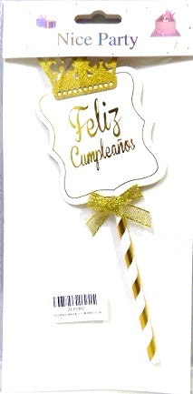 ADORNO PINCHE F C BLANCO CON CORONA