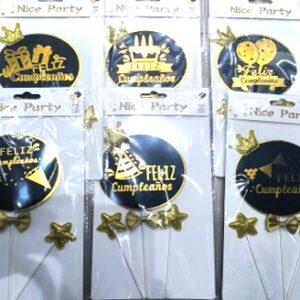 ADORNO PINCHE F C NEGRO CON ESTRELLAS