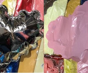 GLOBO FOIL 18P CORAZON ONDAS ROSA PASTEL