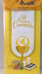 BOLSA PAPEL IMPRESA COMUNION X 10
