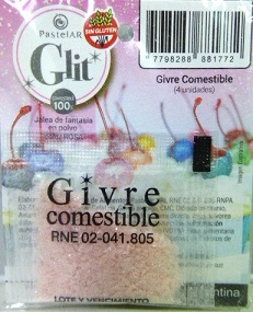 BRILLANTINA COMESTIBLE X 4 ROSA