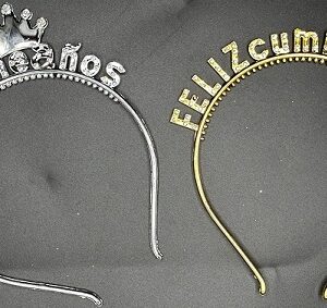 VINCHA FELIZ CUMPLEAÑOS CON STRASS