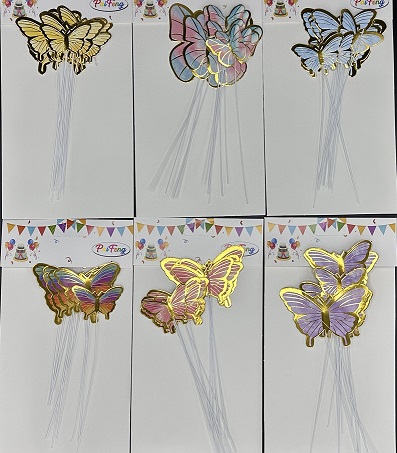 ADORNO PINCHE MARIPOSA X10