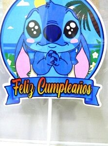 ADORNO PINCHE CARTULINA STITCH