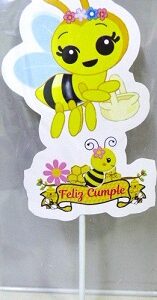 ADORNO PINCHE CARTULINA ABEJITA