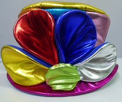 GALERA MULTICOLOR METALIZADA CON FLOR