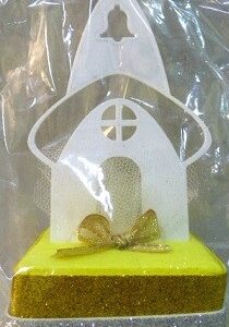 ADORNO BASE BRILLO 3D COMUNION CAPILLA