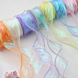 CINTA ORGANZA 4CM X 10MTS IRIDISCENTE