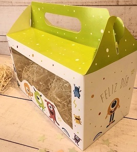CAJA MALETIN IMPRESO CON VISOR 14X25X13CM