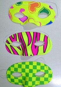 ANTIFAZ PLASTICO FLUO FANTASIA X1