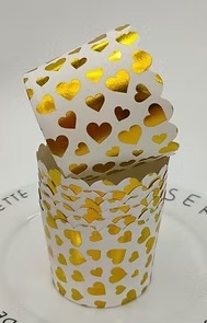 CUPCAKE ESTAMPADO X50 CORAZONES