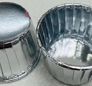CUPCAKE REDONDO 8CM X 50 PLATEADO