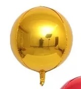 GLOBO FOIL 22P ORBIS DORADO