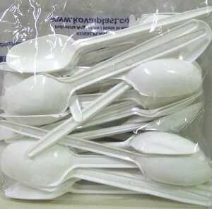 CUCHARA POSTRE BLANCA X 50
