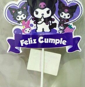 ADORNO PINCHE CARTULINA KUROMI