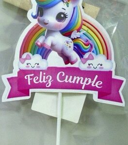 ADORNO PINCHE CARTULINA UNICORNIO