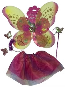 SET MARIPOSA 4 PCS MULTICOLOR