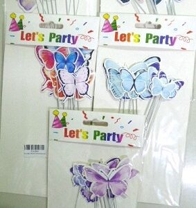 ADORNO PINCHE MARIPOSAS X10