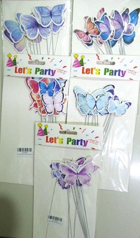 ADORNO PINCHE MARIPOSAS X10