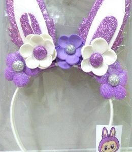 VINCHA CON FLORES LABUBU