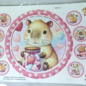 LAMINA COMESTIBLE CAPIBARA / CARPINCHO