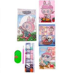 PINTURA DE DIAMANTE 15X20CM LABUBU