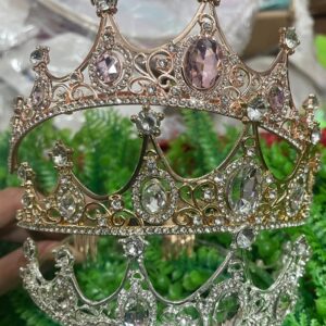 TIARA METAL CON STRASS Y PIEDRAS
