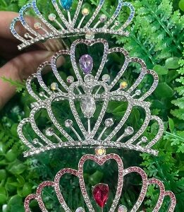 CORONA METAL TIARA PEINETON CON STRASS