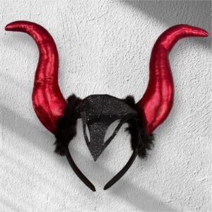 VINCHA HALLOWEEN CUERNOS ROJOS