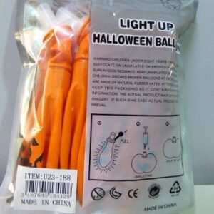 GLOBO HALLOWEEN CALABAZA CON LUZ X5