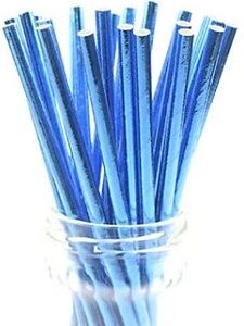 SORBETE POLIPAPEL METALIZADO X25 AZUL