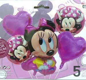 SET 5 GLOBOS MINNIE