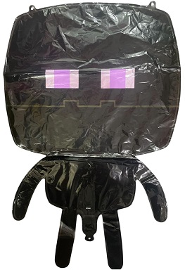 GLOBO FOIL SILUETA MINECRAFT ENDERMAN 65X40 CM