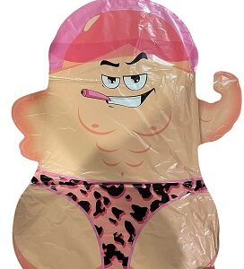 GLOBO FOIL SILUETA PENE CON CIGARILLO 65X45 CM