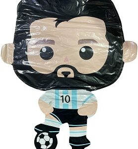 GLOBO FOIL SILUETA JUGADOR ARGENTINA MESSI 60X50