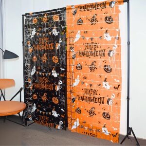 CORTINA 2X1MT HALLOWEEN CUADROS