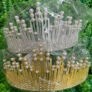 CORONA METAL RAYOS ORO/PLATA