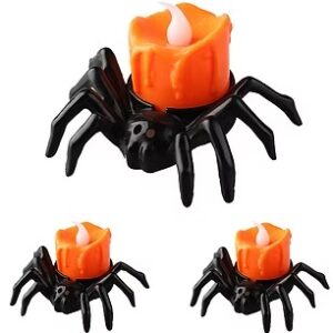 VELA LED HALLOWEEN ARAÑA