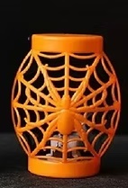 VELA LED HALLOWEEN VELADOR TELARAÑA 8CM