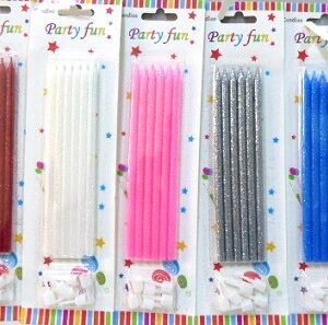 VELA GLITTER 14CM X6