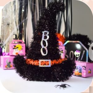 ADORNO OROPEL HALLOWEEN GORRO BRUJA