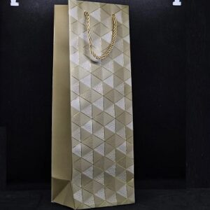 BOLSA VINO 12,7 X 36 CM DISEÑO ROMBOS