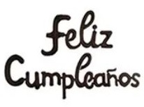 GLOBO FOIL FRASE FELIZ CUMPLE CURSIVA NEGRO