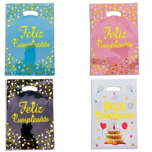 BOLSA PLASTICA 16,5X25CM X10 FELIZ CUMPLE CONFETTI