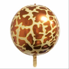 GLOBO FOIL 18P ANIMAL PRINT JIRAFA