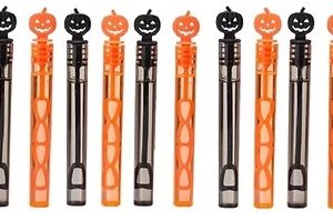 BURBUJERO X10 HALLOWEEN CALABAZA